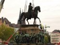 Reiterdenkmal kehrt zurueck auf dem Heumarkt P76